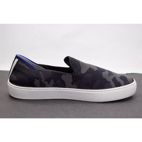 Rothy's Womens US 8.5 The Original Slip On Sneaker Grey Camo Camouflage Sneakers - Picture 6 of 12